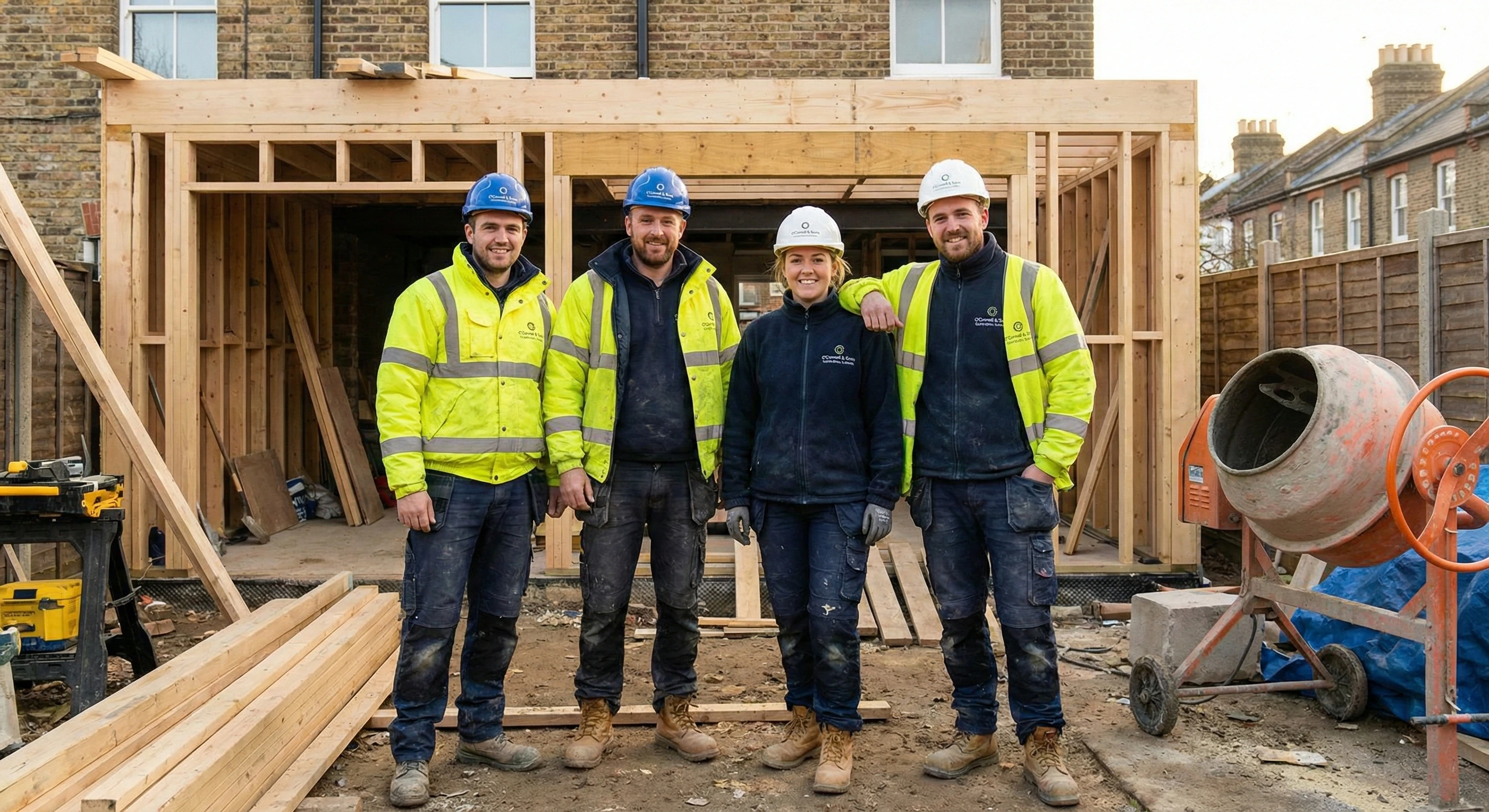 Into Build team on site